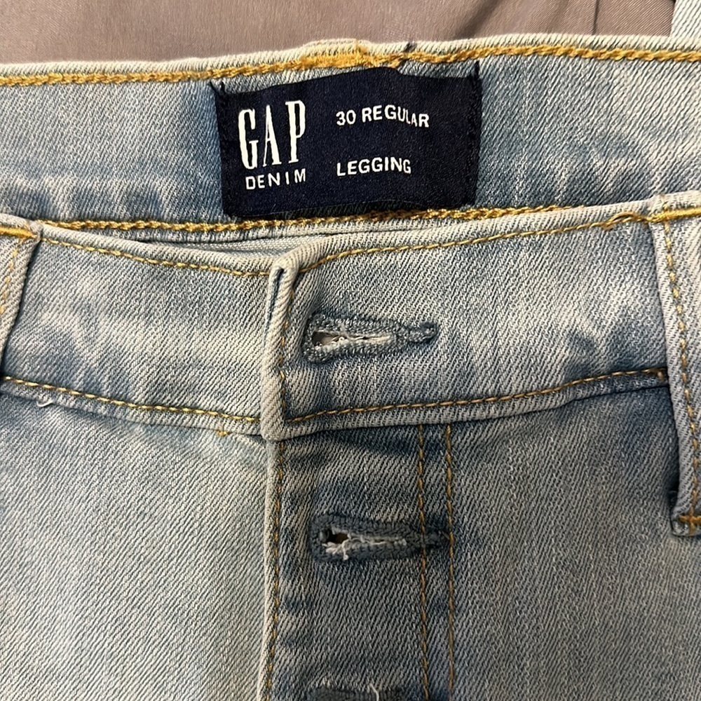 Gap Button-fly denim leggings - Picture 4 of 9